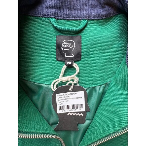 NWT Brain Dead x Them Team Jacket, Green, Size: Medium - Picture 6 of 9